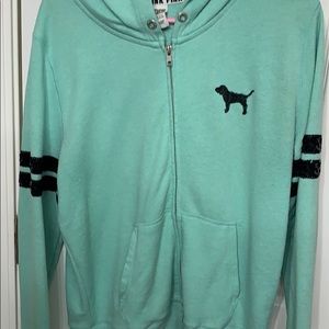 Pink full zip hoodie (read description)